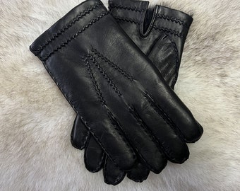 Men Leather Gloves (H202013)