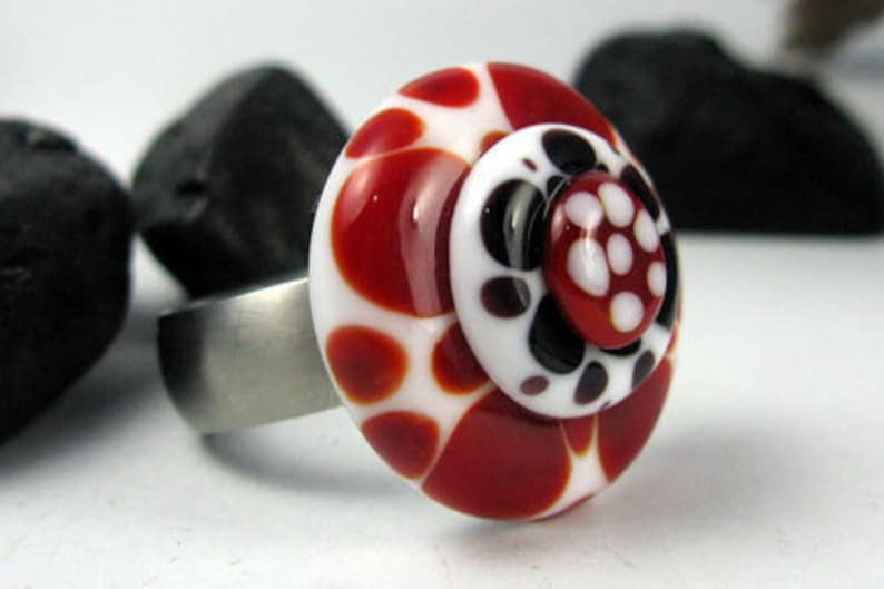 change attachment 27 mm Ring Top approx black-white-red change top