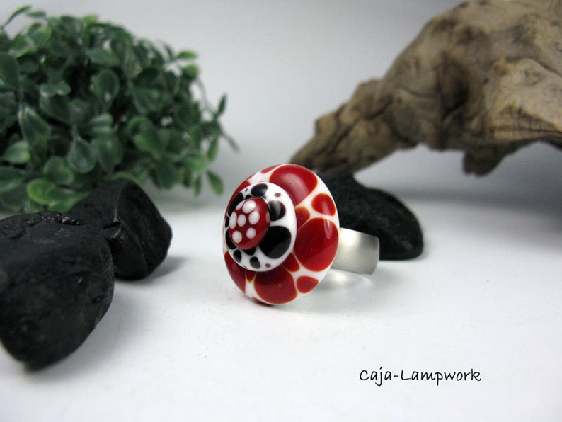 change attachment 27 mm Ring Top approx black-white-red change top