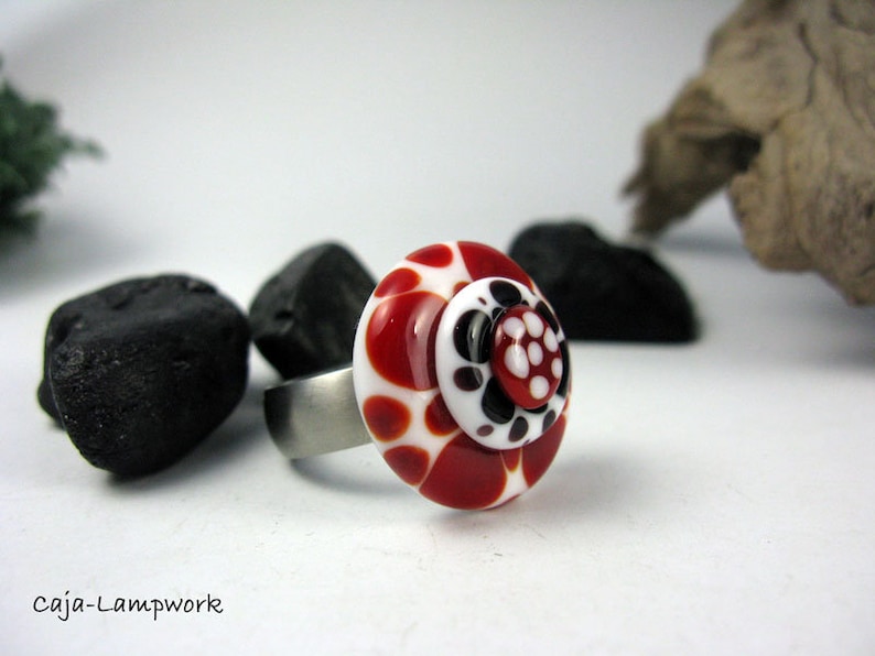 change attachment 27 mm Ring Top approx black-white-red change top