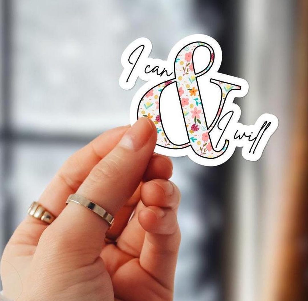 I Can Sticker, Affirmation Sticker, Love Yourself, Resolution Stickers ...