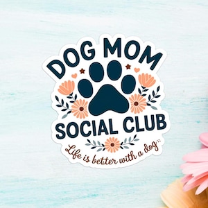 Hundemama Aufkleber, leicht ablenkbar, emotionale Unterstützung, Kindle Süchtig, bestes Fell Baby, beste Freundin, coole Sticker, Hunde und Bücher, Rettung