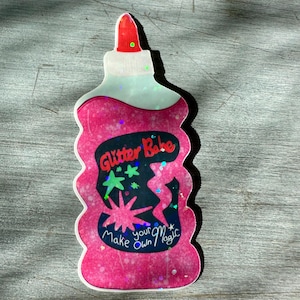 Taschensticker, Sticker für Bastler, Frauen stärken, pink Glitter, Wasserflaschen Aufkleber, Monatsplaner, Osternest, Geschenke, kindle