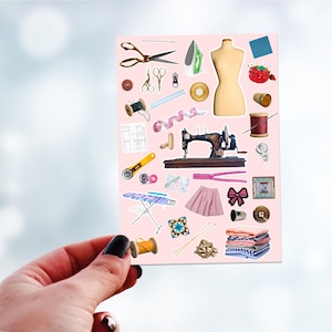 mode stickervel, naaisterkalender, modeontwerp, dagboeksticker, stickers voor junkjournaling, sticker voor planners, cadeau kaartmaker