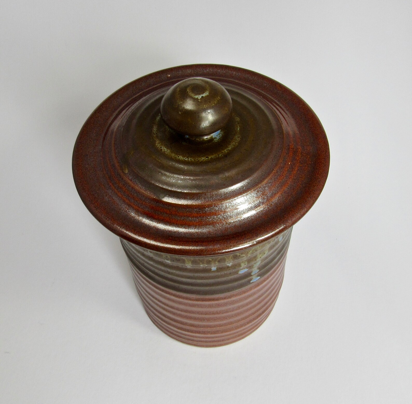 Rote und braune Fermentation Crock mit Gewichtsplatte 3 Quart | Etsy