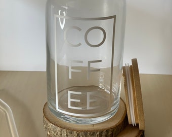 Coffee Glass cup, aesthetic glass cup, beer glass can, glass can