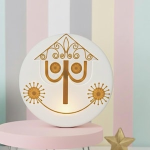 It's a Small World Clock Face Lamp, Disney Lover Gift, Nursery light Decoration, Disney tiered tray sign, Kid's room decor, Birthday party