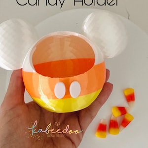 Mickey candy bowl Halloween disney mickey home decor Disney Planter Pot Succulent Plant holder disney  fan gift candy corn Mickey decor