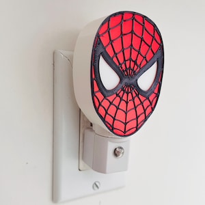 Spiderman Night Light, Boy Nursery Decoration, Superhero Bedroom Decor ...