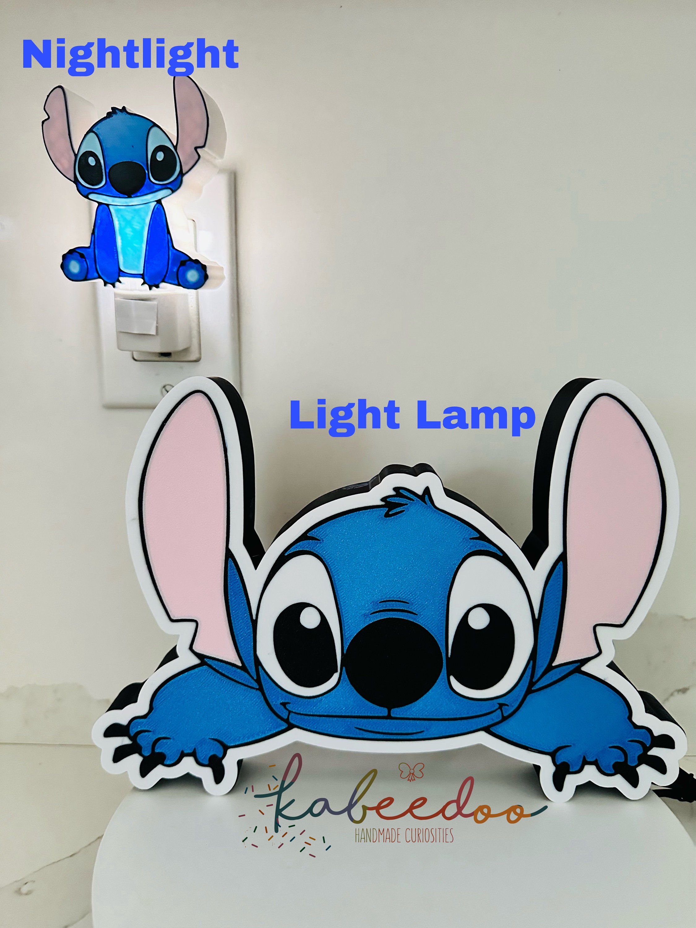 Stitch Nightlight, Project 626 Led Light, Disney Blue Guy Wall