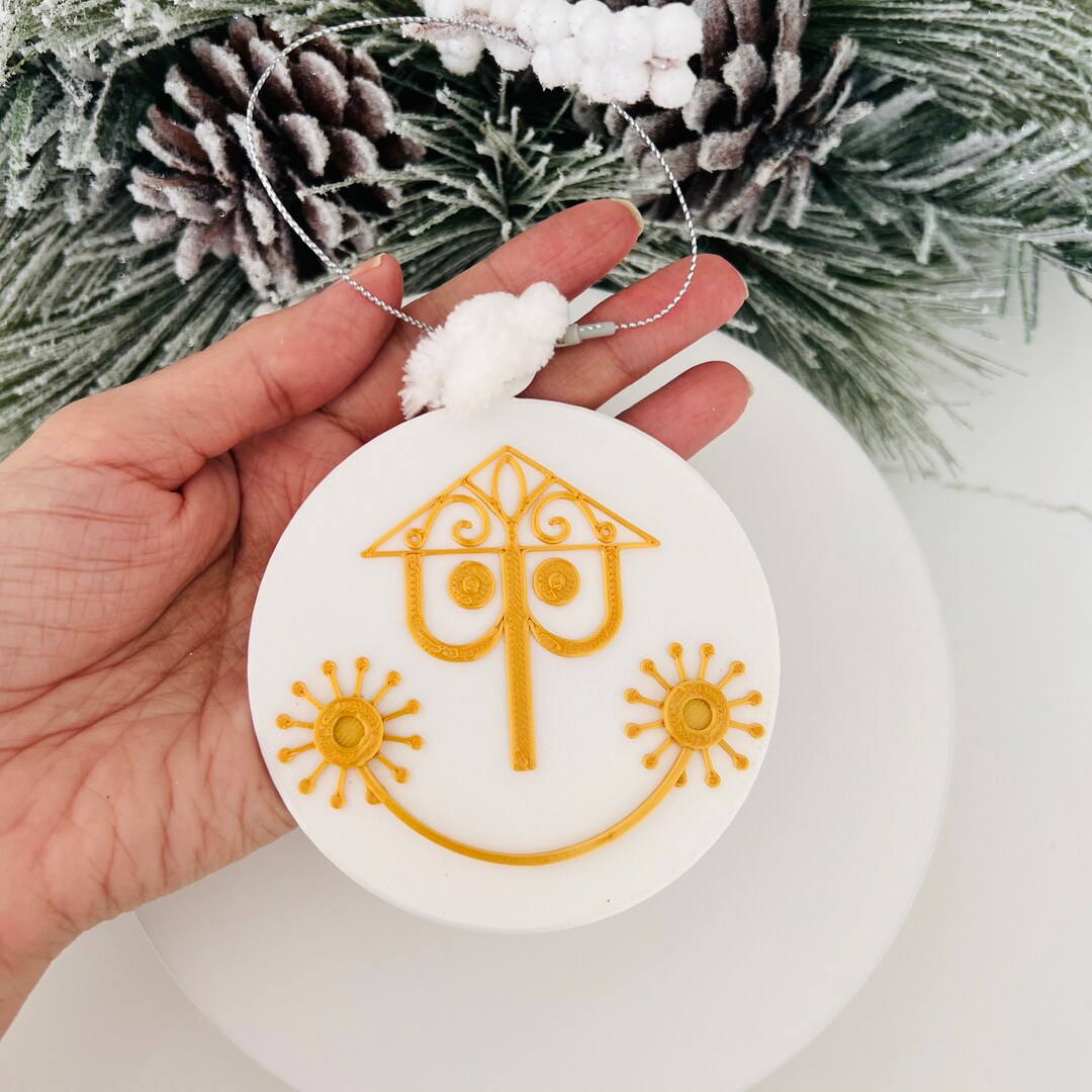 Disney Its a Small World Christmas Tree Ornament Clock Face Etsy