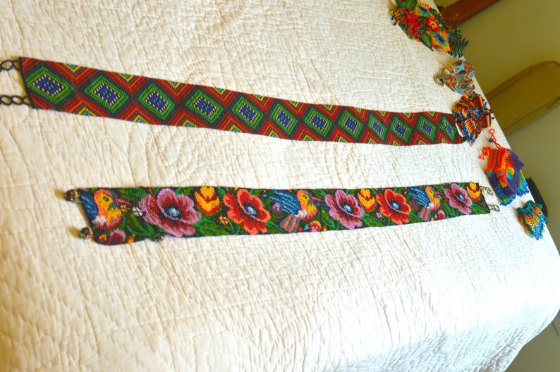 Indigenous Seed Bead Belt Hand Woven Large Ceremony Peyote Etsy