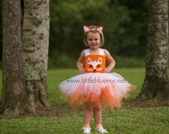 Little girls fox costume kids, Fox tutu dress for girls, Toddler girl Thanksgiving outfit, Halloween costume kids, Fox ears headband, Best