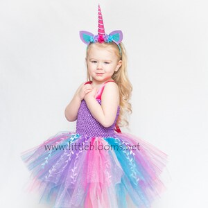 Unicorn birthday outfit tutu, Unicorn headband for girls, Unicorn costume girls, Cake smash outfit girl, Unicorn dress, Unicorn tutu dress