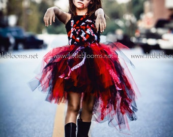 Zombie tutu dress, Girls zombie costume kids, Toddler girl halloween costume, Tween girls halloween costume, Zombie cheerleader costume for