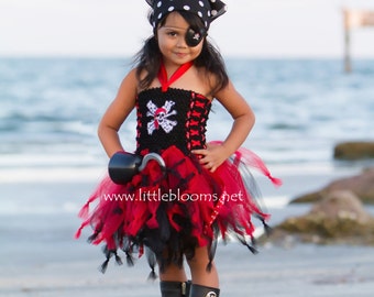 Girls Pirate Costume, Pirate Costume, Toddler Girl Halloween Costume, Pirate Tutu, Kids Pirate Costume, Halloween Costume Girls, Tutu Dress