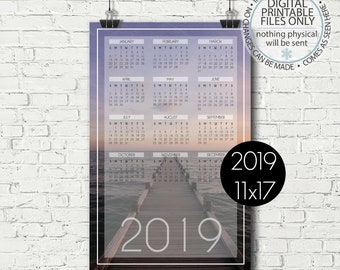 11x17 calendar etsy