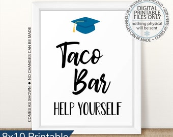 Taco Bar Graduation Etsy