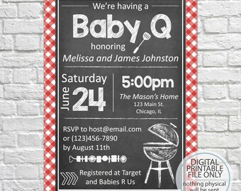 printable baby bbq invitation baby q invite backyard bbq etsy