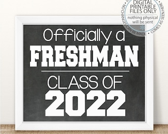 I'm a Freshman First Day of Freshman Year Printable | Etsy