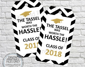 printable graduation gift tags class of 2018 high school etsy