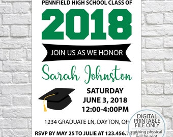 printable graduation gift tags class of 2019 high school etsy