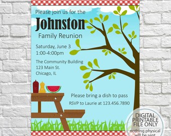 reunion invitation etsy