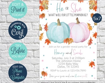 Pumpkin Reveal Etsy