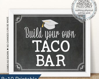 Taco Bar Graduation Etsy