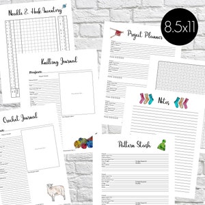 Printable Knitting Crochet Planner, Notebook Journal PDF, Knitting ...