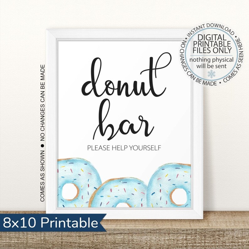 Printable Donut Baby Shower Signs Mom-osa Sprinkled With | Etsy