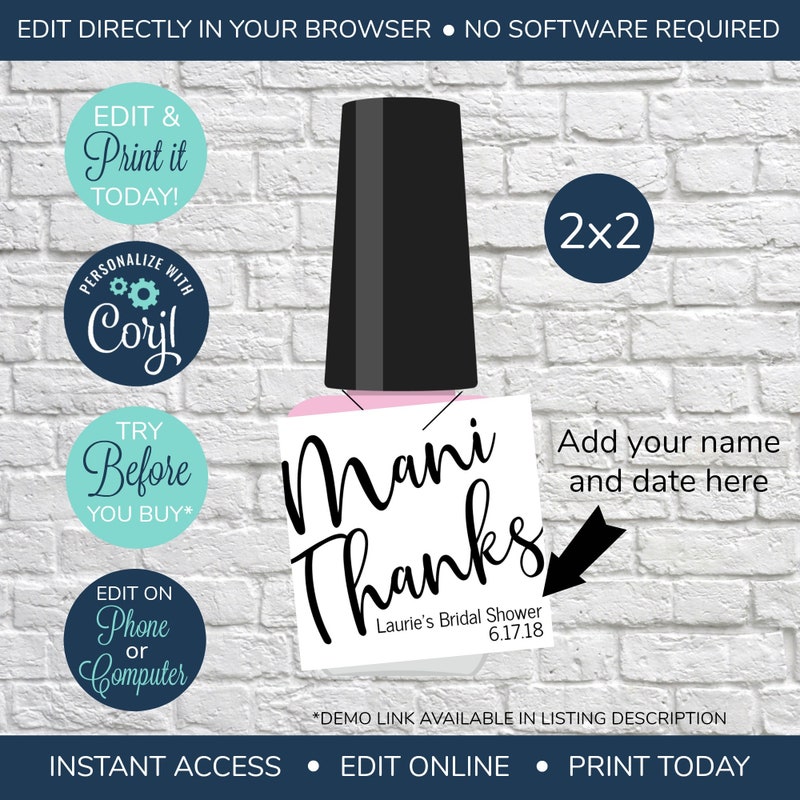 Nail Polish Favor - Etsy