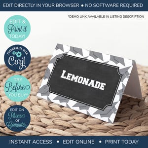 EDITABLE Graduation Food Tents, Graduation Party Decor, Class of 2025 Graduation Decorations, Grad Party Favors, Candy Bar, Food Tent Card