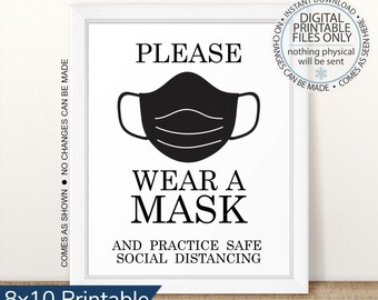 6 Feet Apart Sign - Etsy