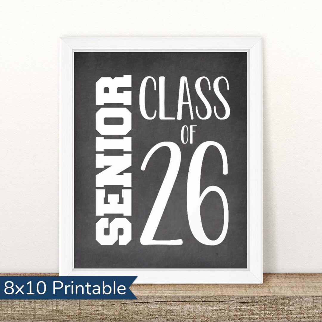 I'm a Senior, First Day of Senior Year Sign, Printable First Day, Back ...