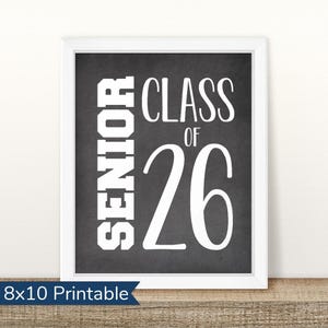 I&#39;m a Senior, First Day of Senior Year Sign, Printable First Day, Back To School Sign, First Day of School Chalkboard Sign, Senior Year 2026