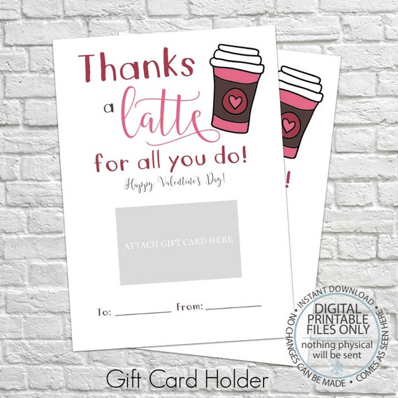 Valentines Day Gift Card Holder Thank You Gift Card Etsy