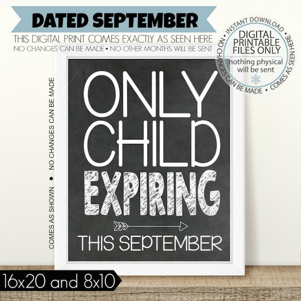 Only Child Expiring - Etsy
