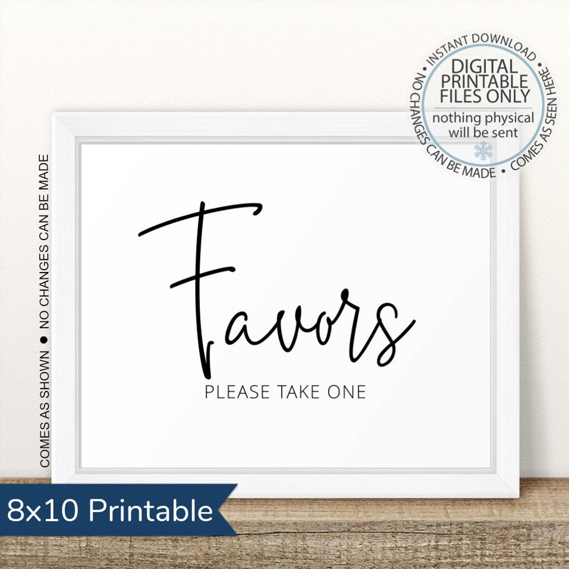 Printable Favors Sign Wedding Favors Table Sign Wedding - Etsy