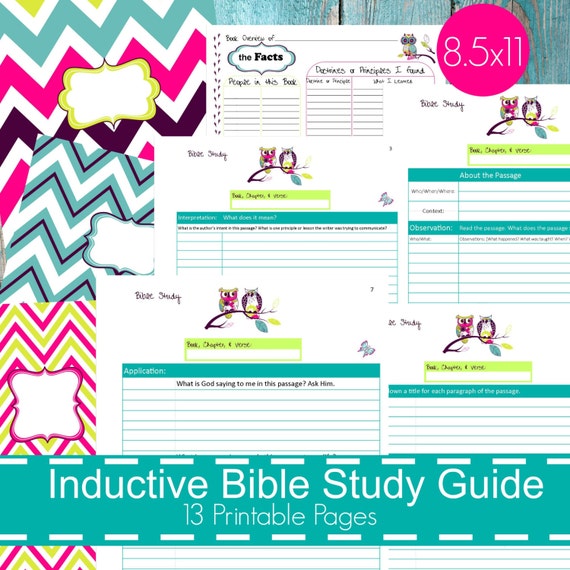 Inductive Bible Study Chart