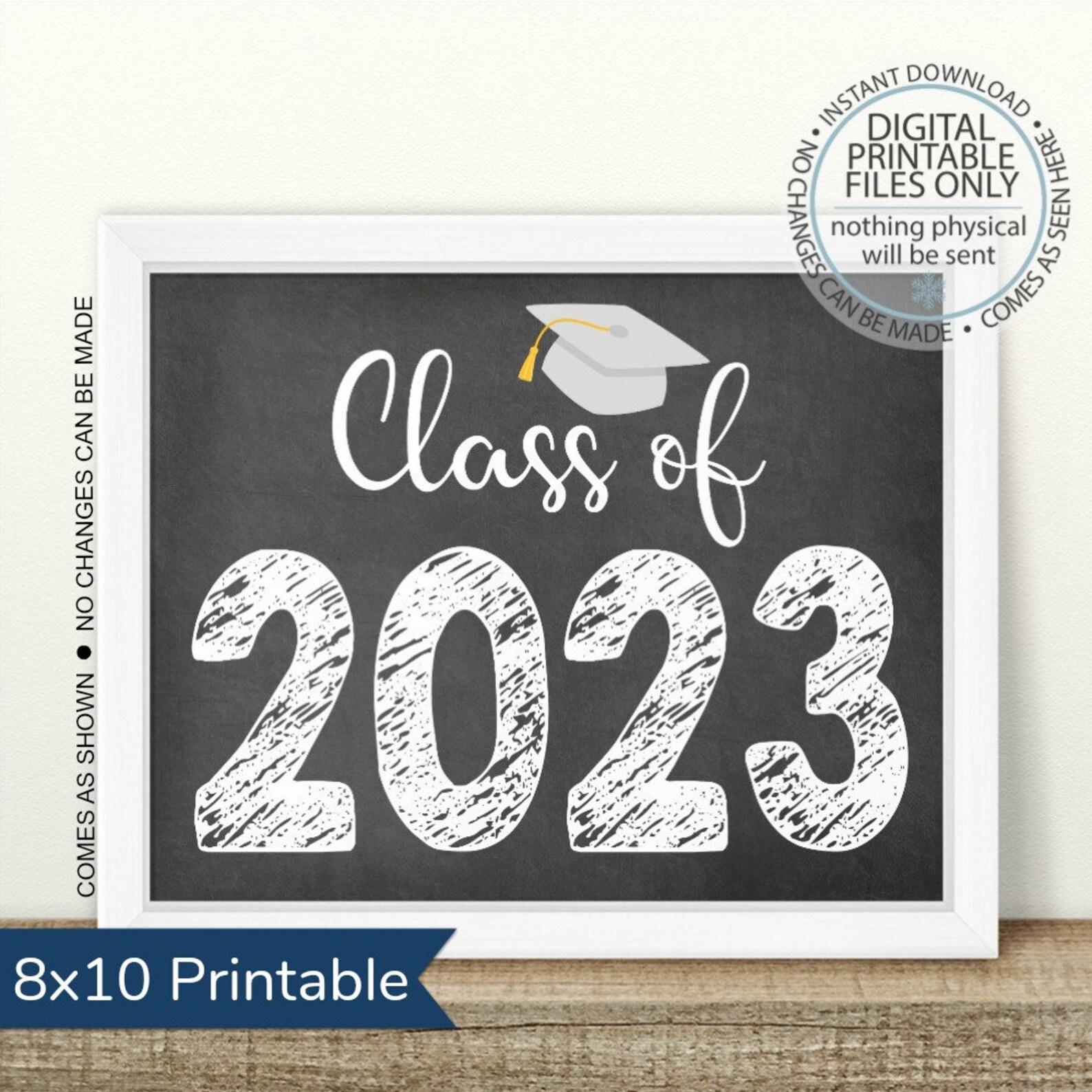 Printable Class of 2023 Graduation Sign Senior Pictures Photo | Etsy