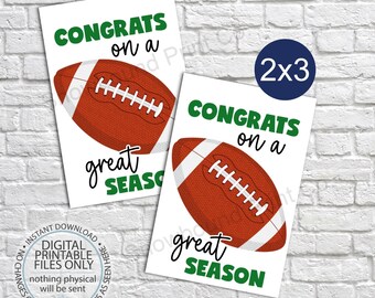 Ausdruckbare Dankeschön Geschenkanhänger für Fußballcoach, Geschenkidee für Fußballcoach Papa, Sport Dankeschön Anhänger, Danke für eine tolle Saison