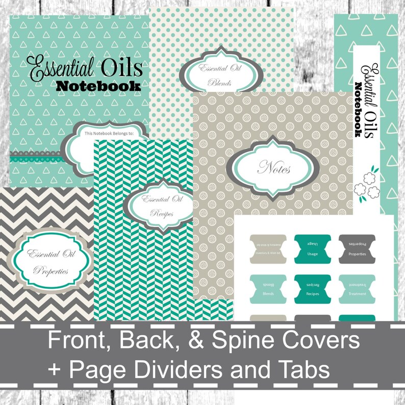 Essential Oils Planner Essential Oil Notebook Essential Oil | Etsy