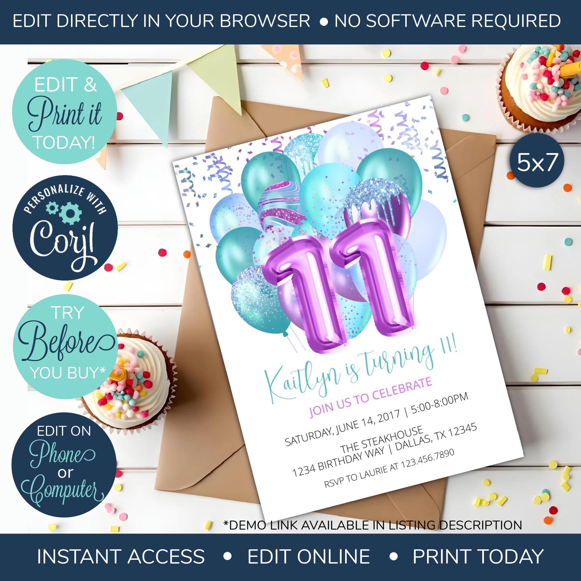 Invitación aguamarina - Etsy México, image size:2000x2000