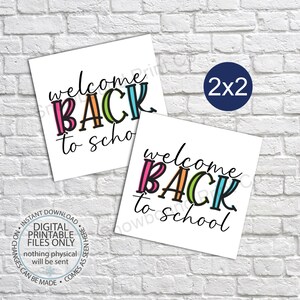 Printable Welcome Back to School Tags, Teacher Gift Tags, First Day of School Tag, Teacher Appreciation Printable, Teacher Favor Tags