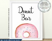 Donut Bar Sign, Donut Baby Shower Print, Donut Bar Printable Table Sign, Baby Shower Decor, Help Yourself, Donut Table Sign, Donut Party