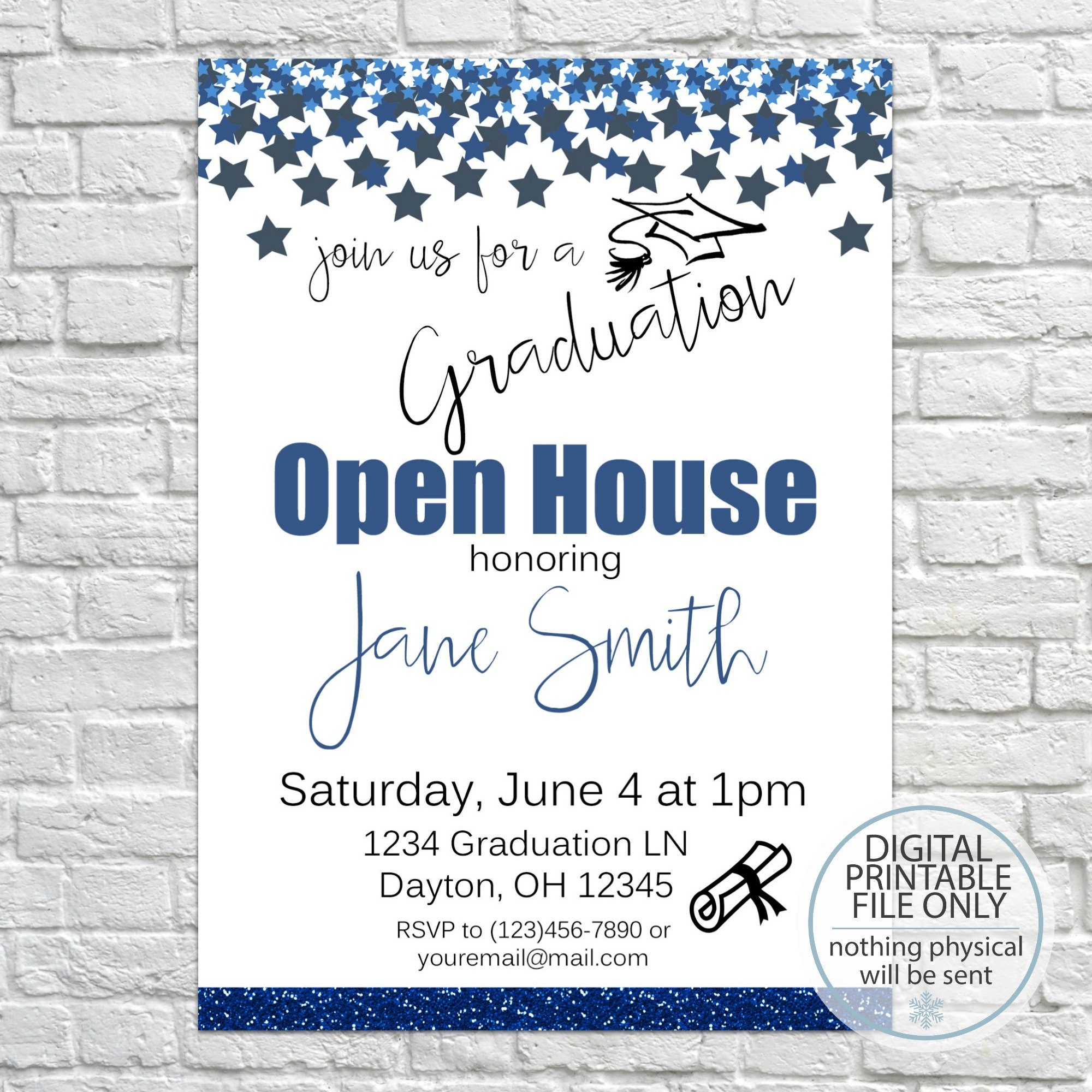 Graduation Open House Invitation Templates