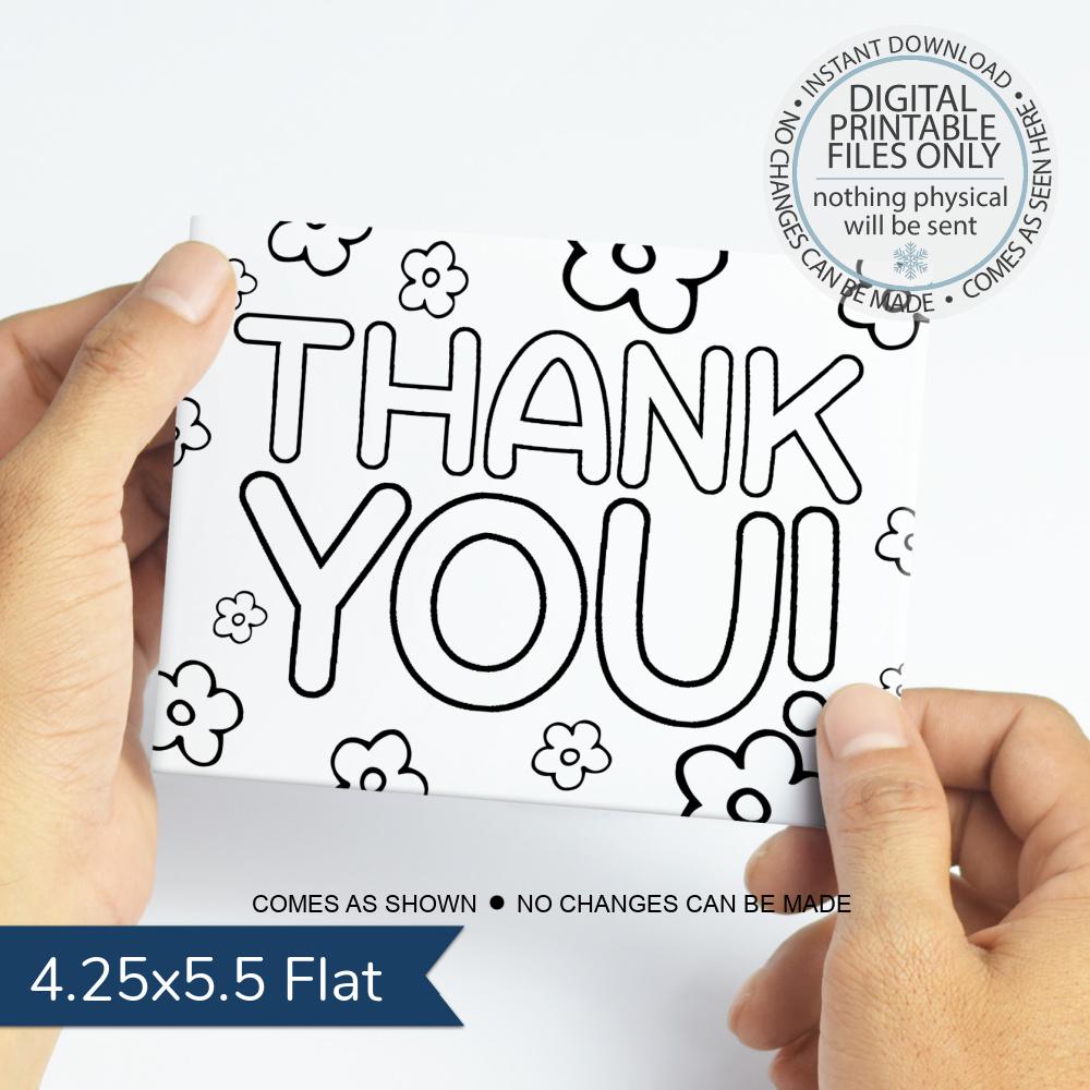 Can I Fax a Thank-you Note? 洋書 Printable Thank You Postcard, Printable Kids Coloring Thank You