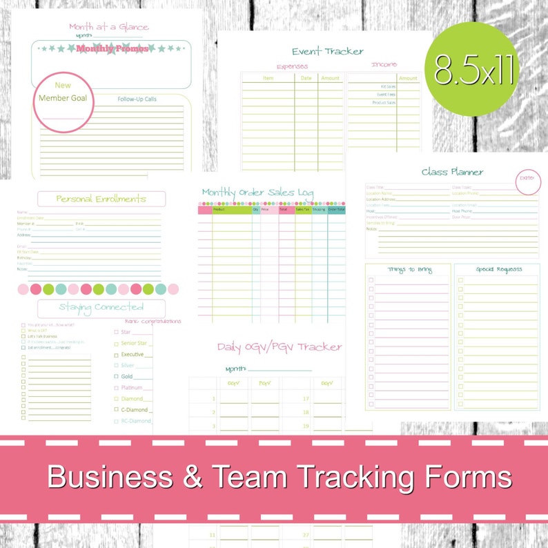 Printable Essential Oil Business Planner Organizer Notebook Etsy
