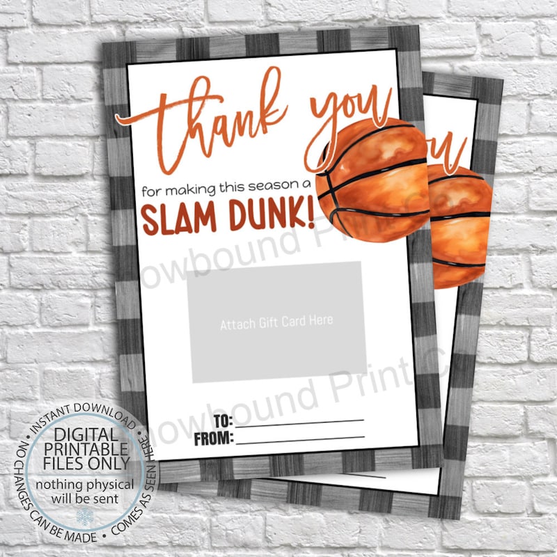 Thank You Basketball - Etsy